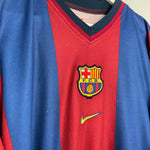 Shop 1998/00 BARCELONA GUARDIOLA #4 HOME SHIRT (L) NIKE, classic football shirts, vintage football shirts & retro soccer jerseys at Cult Kits