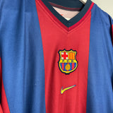 Shop 1998/00 BARCELONA GUARDIOLA #4 HOME SHIRT (L) NIKE, classic football shirts, vintage football shirts & retro soccer jerseys at Cult Kits