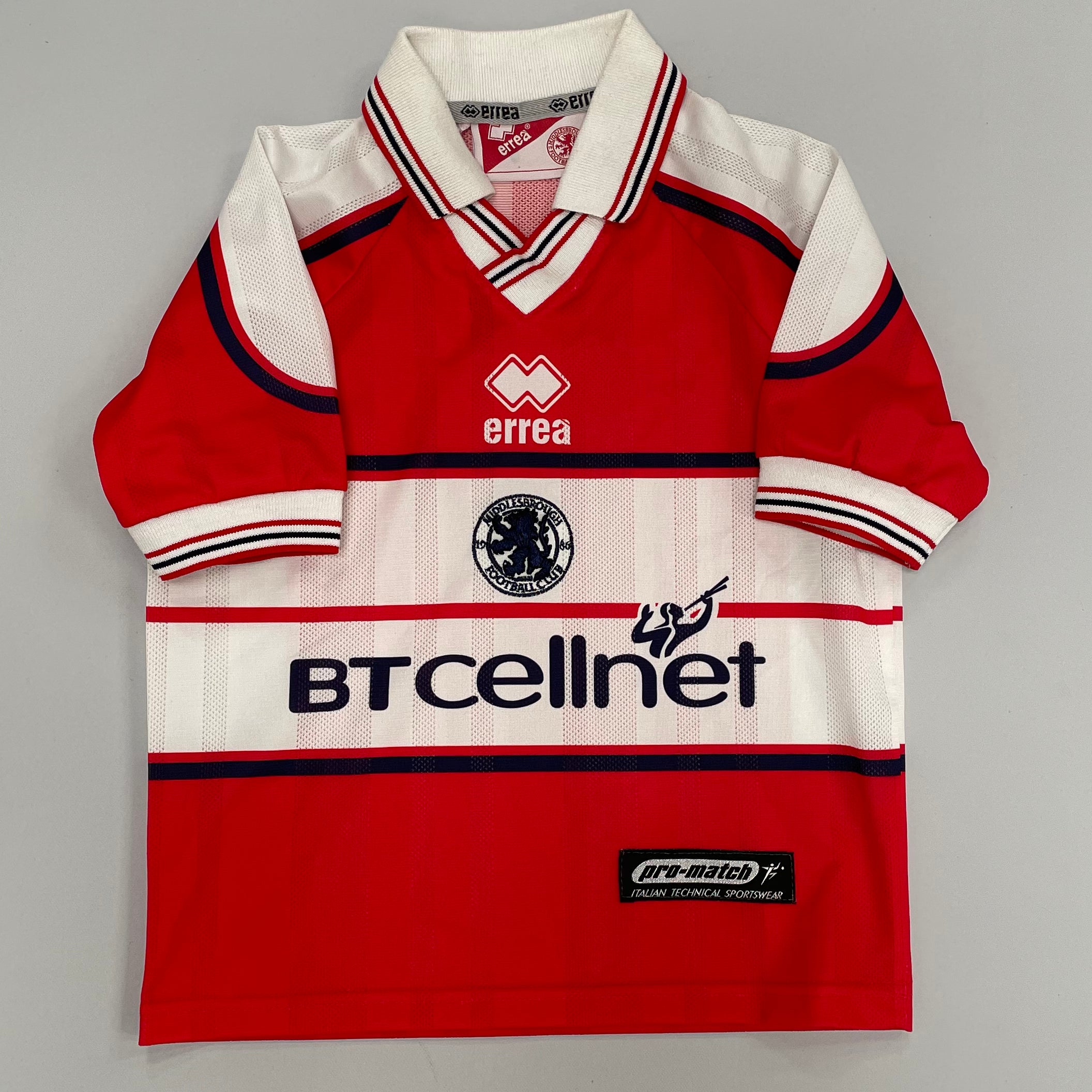 Shop 2000/01 MIDDLESBROUGH HOME SHIRT (XS.KIDS) ERREA, classic football shirts, vintage football shirts & retro soccer jerseys at Cult Kits