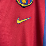 Shop 1998/00 BARCELONA GUARDIOLA #4 HOME SHIRT (L) NIKE, classic football shirts, vintage football shirts & retro soccer jerseys at Cult Kits