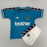 Shop 1997/99 MANCHESTER CITY FULL KIT (1-2YRS) KAPPA, classic football shirts, vintage football shirts & retro soccer jerseys at Cult Kits