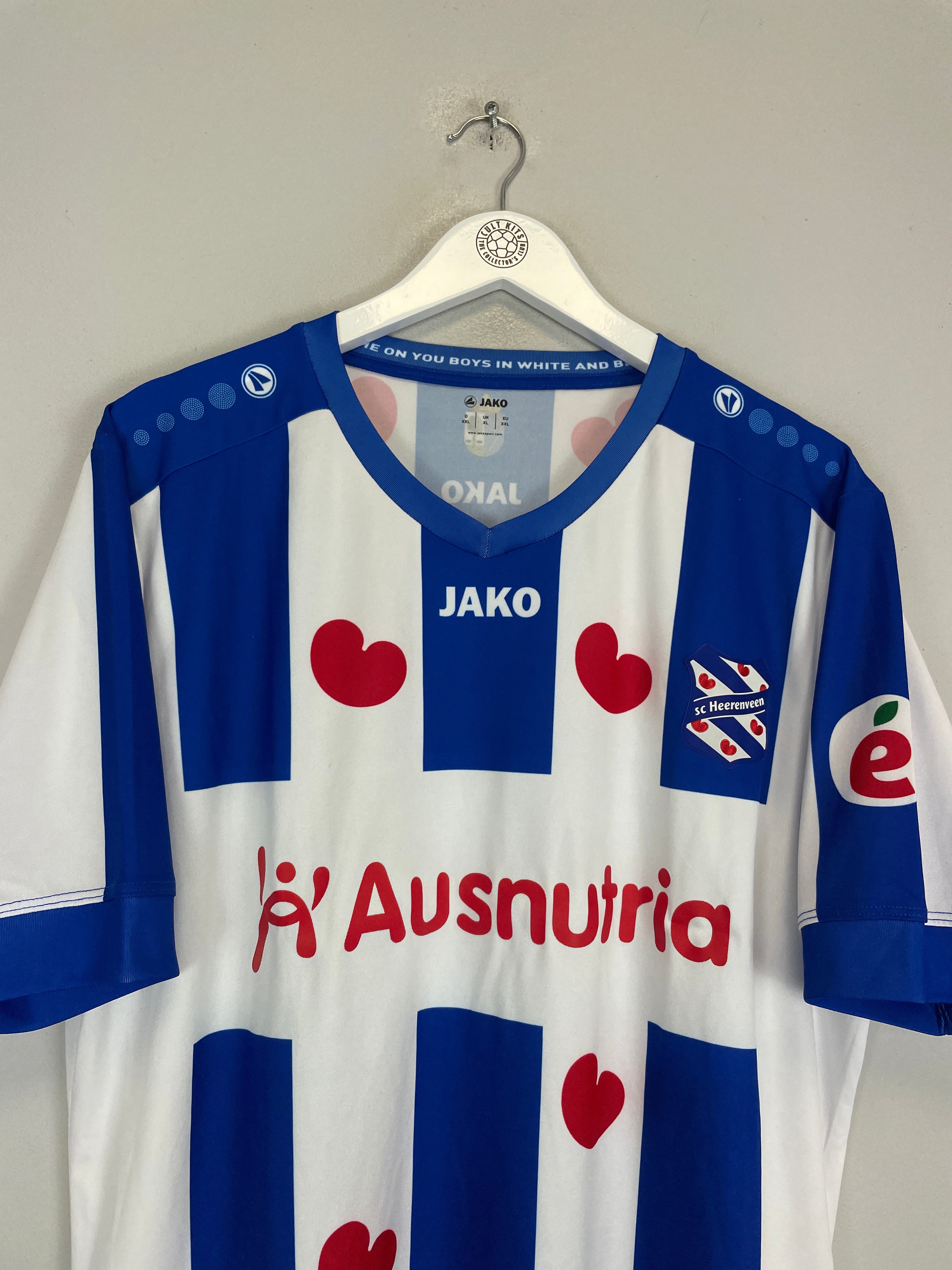 Shop 2019/20 HEERENVEEN HOME SHIRT (XL) JAKO, classic football shirts, vintage football shirts & retro soccer jerseys at Cult Kits