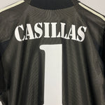 Shop 2002/03 REAL MADRID CASILLAS #1 *CENTENARY* GK SHIRT (M) ADIDAS, classic football shirts, vintage football shirts & retro soccer jerseys at Cult Kits