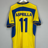 Shop 2001/03 COLOMBIA ASPRILLA #11 HOME SHIRT (L) UMBRO, classic football shirts, vintage football shirts & retro soccer jerseys at Cult Kits