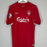 Shop 2004/06 LIVERPOOL GERRARD #8 C/L HOME SHIRT (M) REEBOK, classic football shirts, vintage football shirts & retro soccer jerseys at Cult Kits
