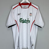 Buy 2005/06 LIVERPOOL RIISE 6 AWAY SHIRT (L) REEBOK ~ Free worldwide shipping available ~ Authentic Vintage Football Shirts from Cult Kits
