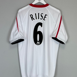 Buy 2005/06 LIVERPOOL RIISE 6 AWAY SHIRT (L) REEBOK ~ Free worldwide shipping available ~ Authentic Vintage Football Shirts from Cult Kits