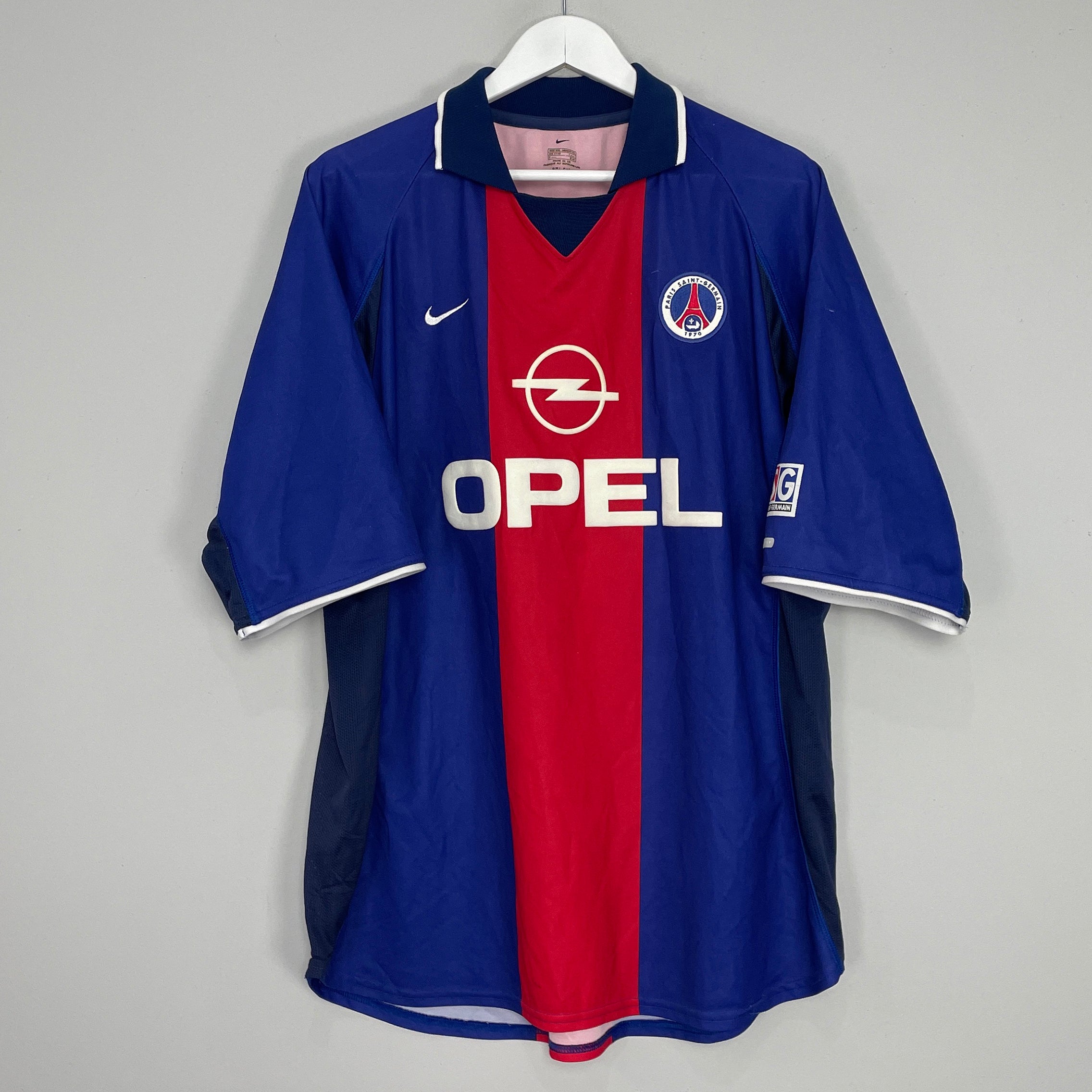 Shop 2000/01 PSG HOME SHIRT (XXL) NIKE, classic football shirts, vintage football shirts & retro soccer jerseys at Cult Kits