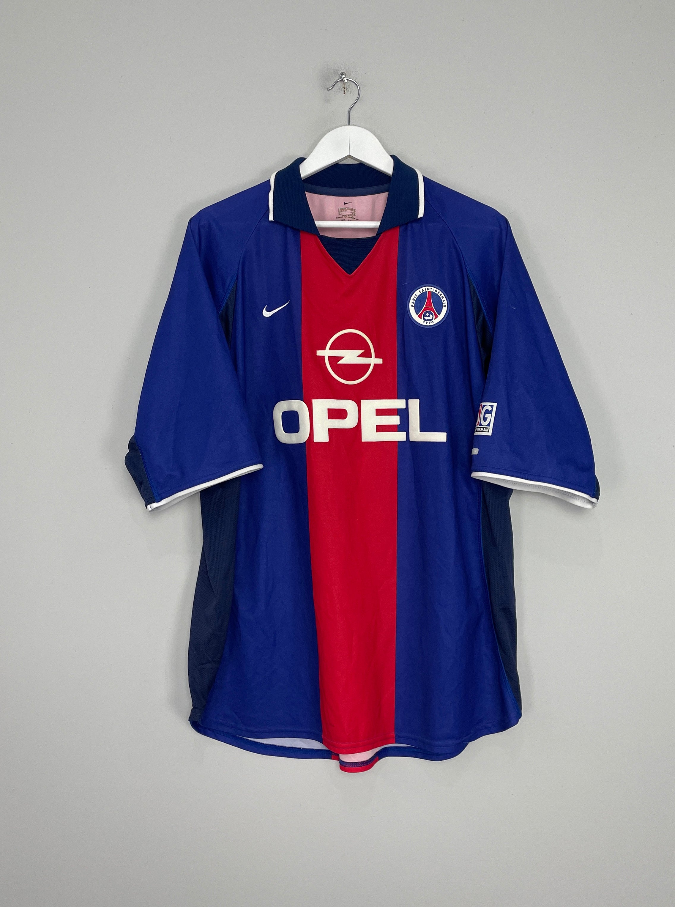 Shop 2000/01 PSG HOME SHIRT (XXL) NIKE, classic football shirts, vintage football shirts & retro soccer jerseys at Cult Kits