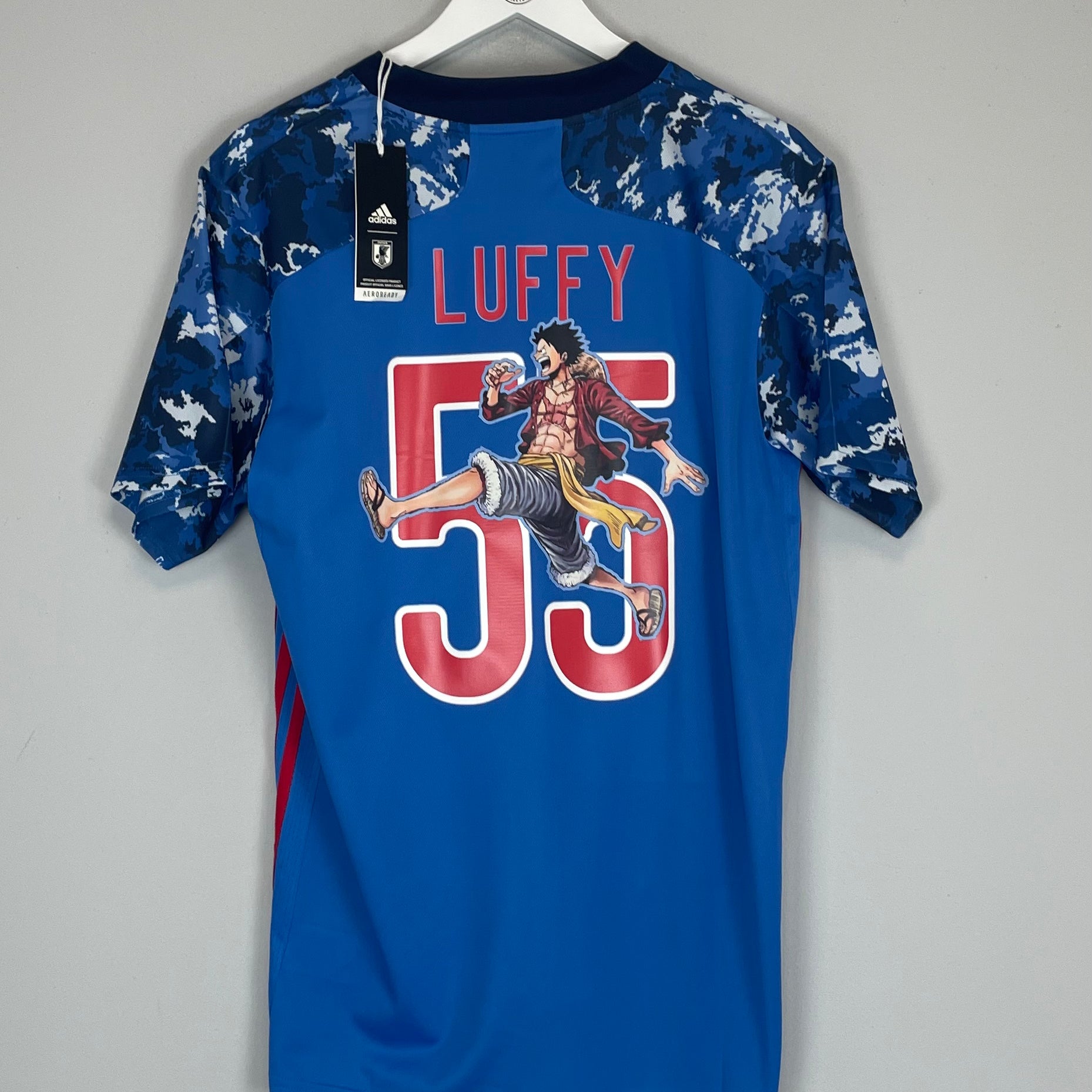 Shop 2020/21 JAPAN LUFFY #55 *BNWT* HOME SHIRT (L) ADIDAS, classic football shirts, vintage football shirts & retro soccer jerseys at Cult Kits
