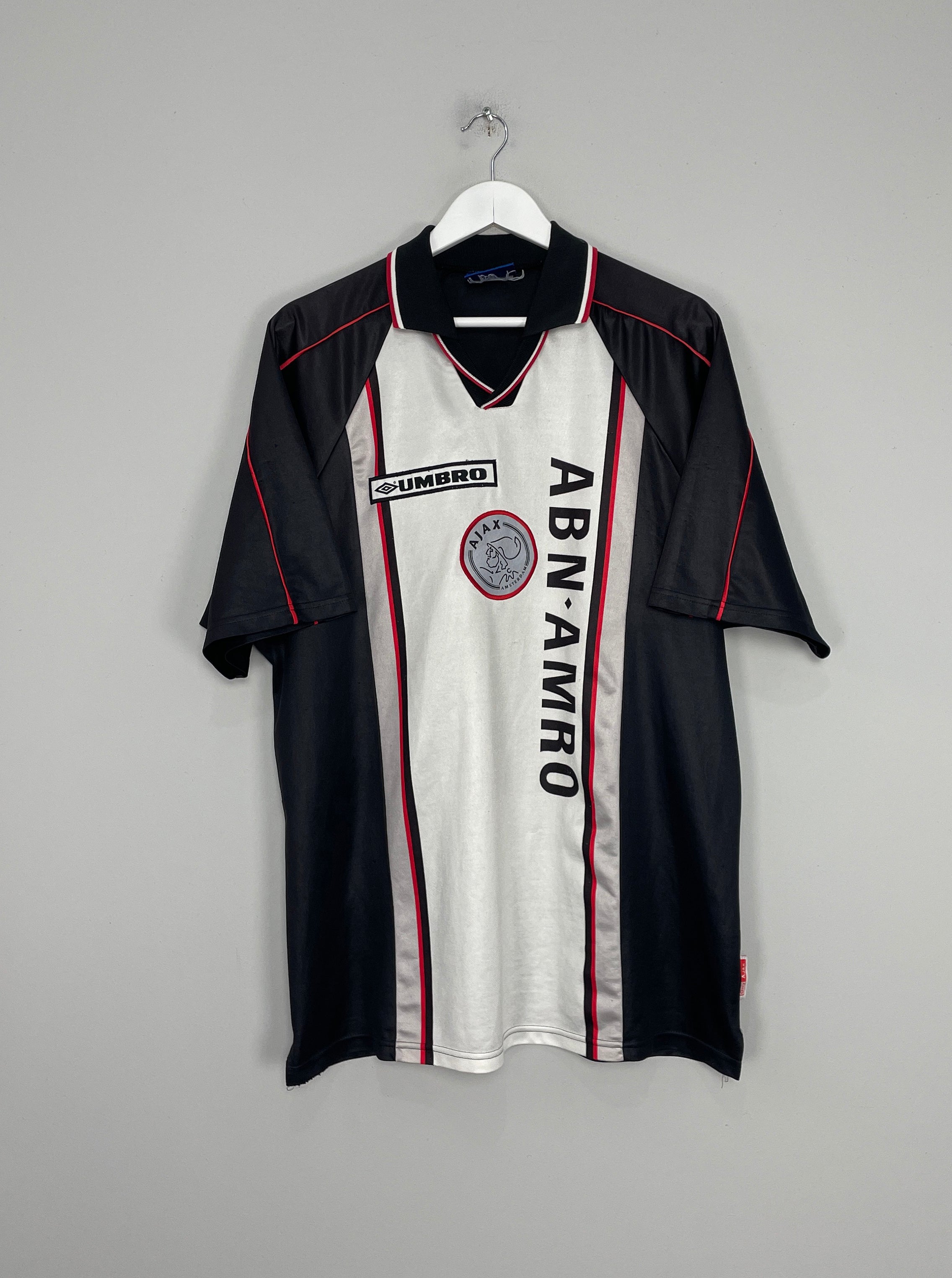 Shop 1998/99 AJAX AWAY SHIRT (XL) UMBRO, classic football shirts, vintage football shirts & retro soccer jerseys at Cult Kits