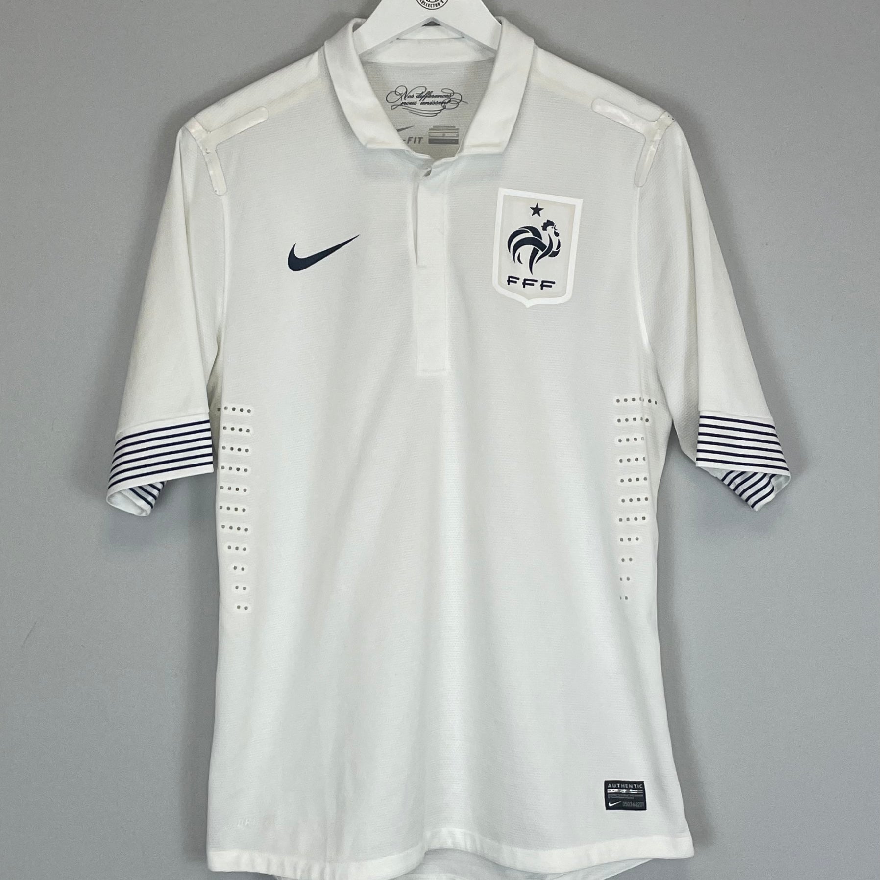 Shop 2012/14 FRANCE *PLAYER ISSUE* AWAY SHIRT (L) NIKE, classic football shirts, vintage football shirts & retro soccer jerseys at Cult Kits