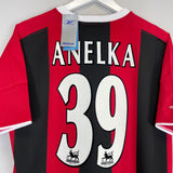 Shop 2003/04 MANCHESTER CITY ANELKA #39 *BNWT* AWAY SHIRT (M) REEBOK, classic football shirts, vintage football shirts & retro soccer jerseys at Cult Kits