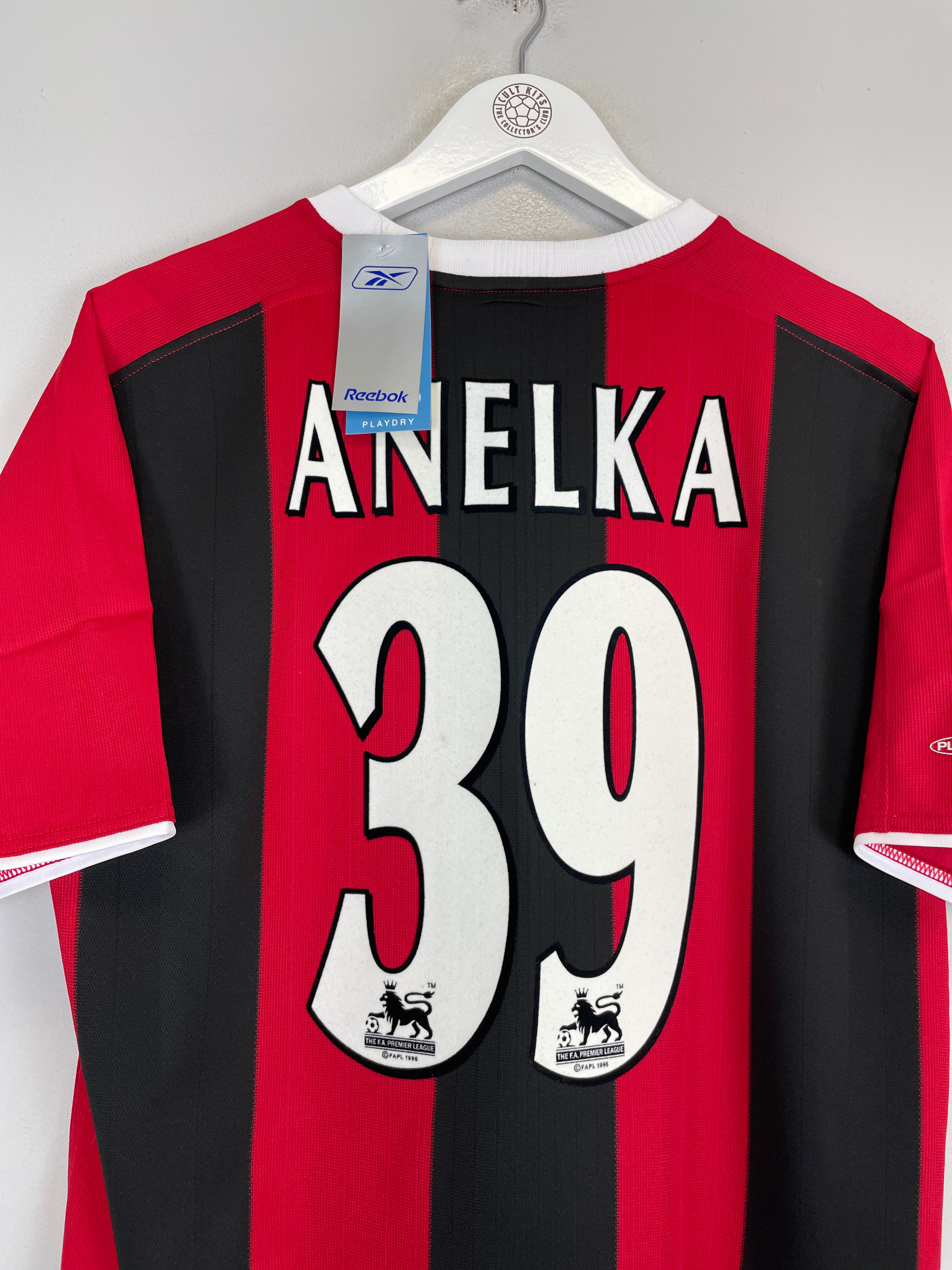 Shop 2003/04 MANCHESTER CITY ANELKA #39 *BNWT* AWAY SHIRT (M) REEBOK, classic football shirts, vintage football shirts & retro soccer jerseys at Cult Kits