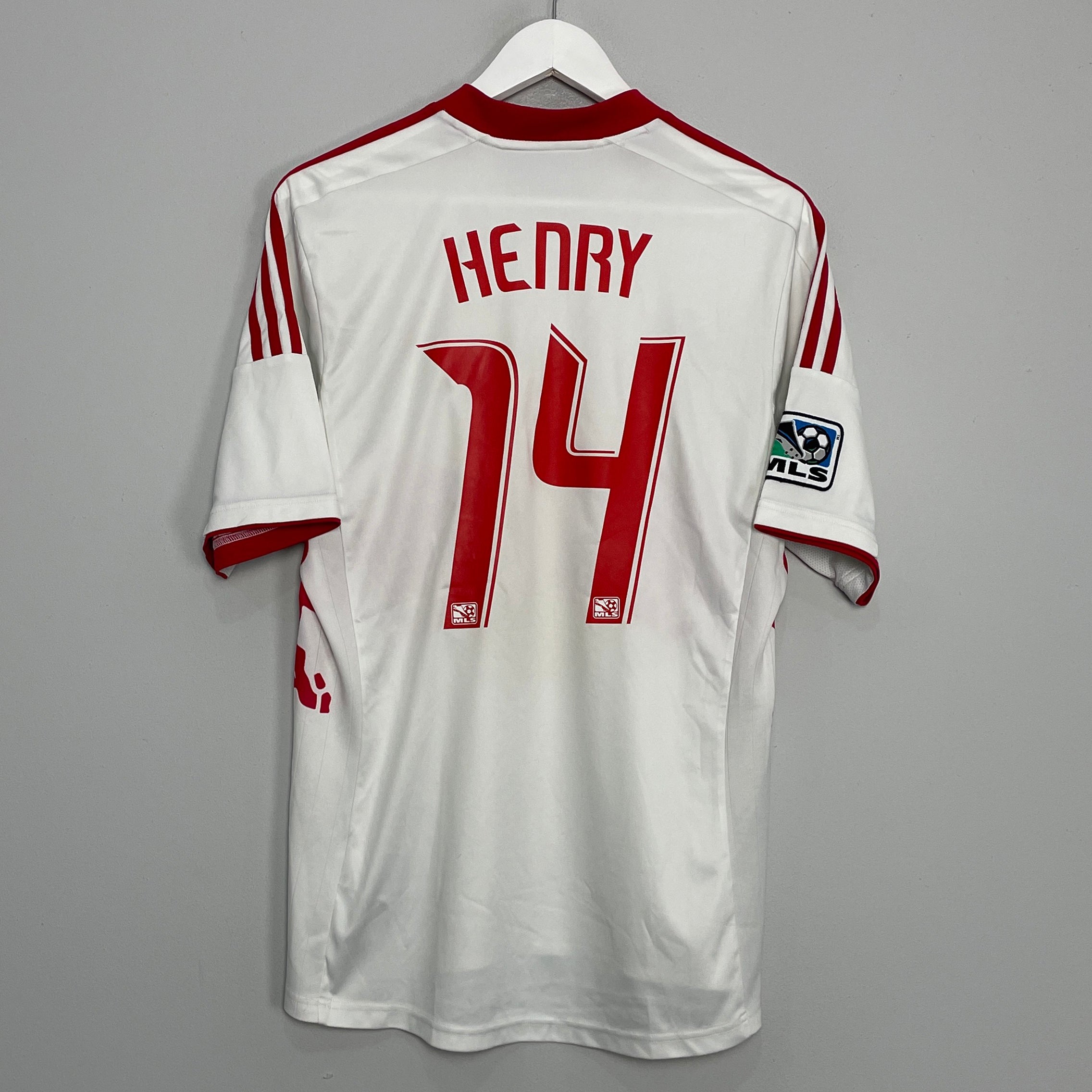 Shop 2012/13 NEW YORK RED BULLS HENRY #14 HOME SHIRT (L) ADIDAS, classic football shirts, vintage football shirts & retro soccer jerseys at Cult Kits