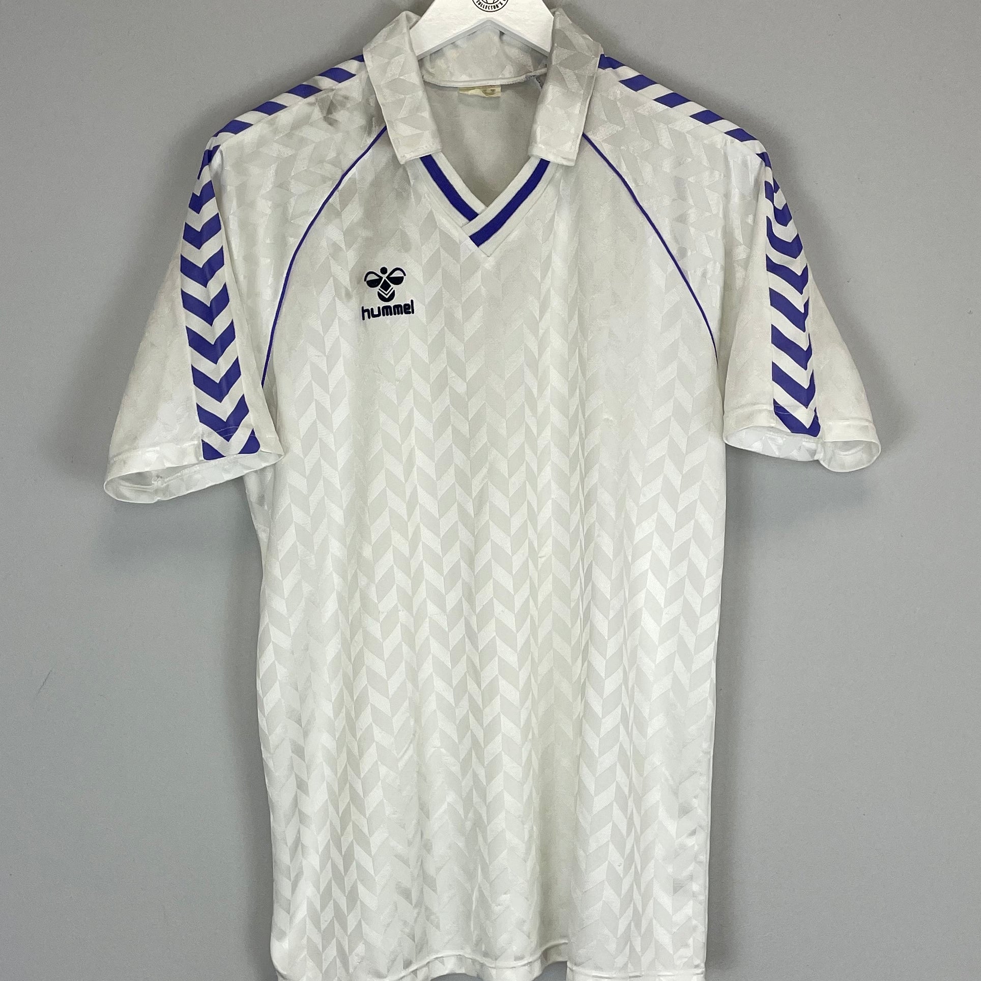 Shop 1988/90 HUMMEL TEMPLATE SHIRT (XL), classic football shirts, vintage football shirts & retro soccer jerseys at Cult Kits