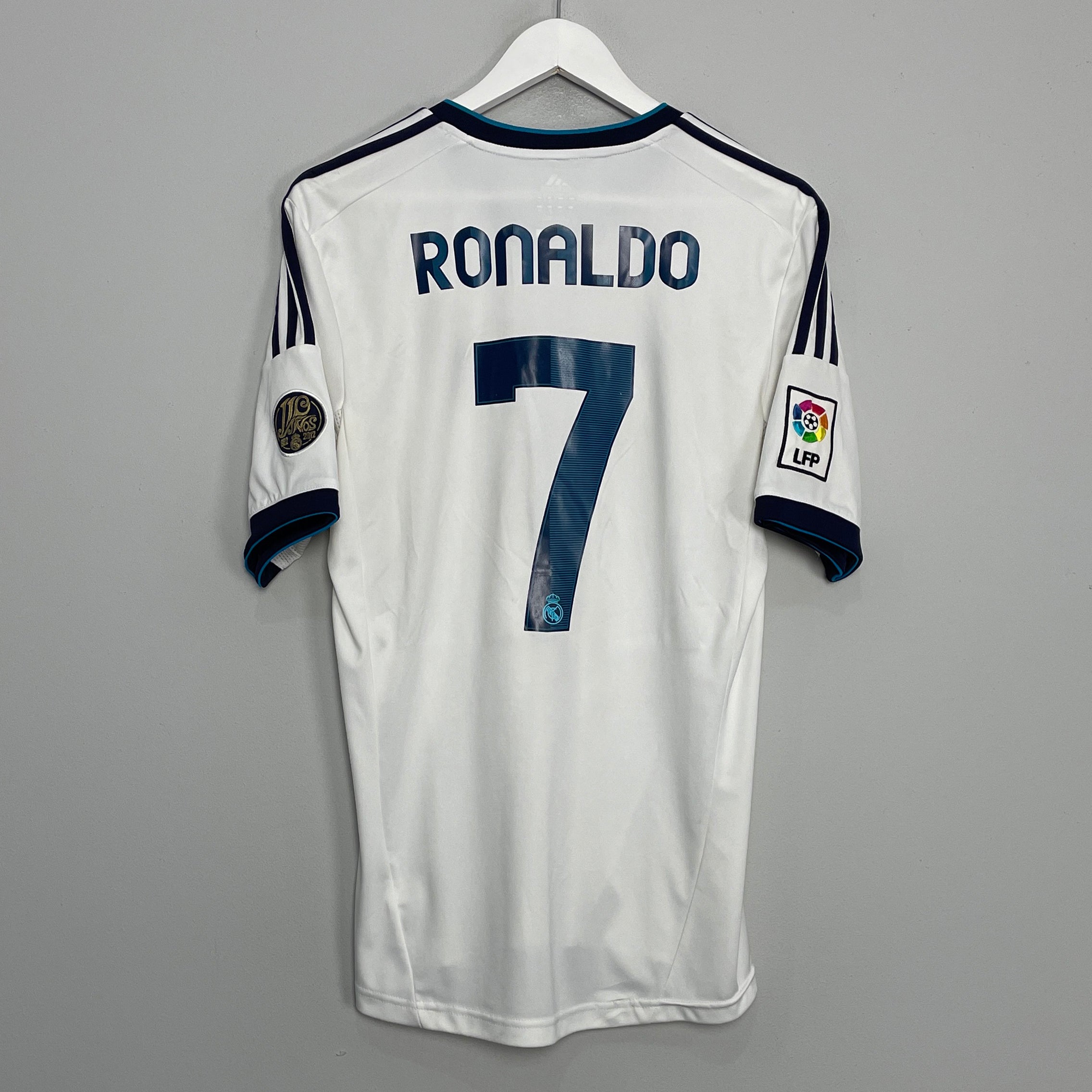 Shop 2012/13 REAL MADRID RONALDO #7 HOME SHIRT (M) ADIDAS, classic football shirts, vintage football shirts & retro soccer jerseys at Cult Kits