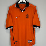Shop 1998/00 NETHERLANDS HOME SHIRT (L) NIKE, classic football shirts, vintage football shirts & retro soccer jerseys at Cult Kits