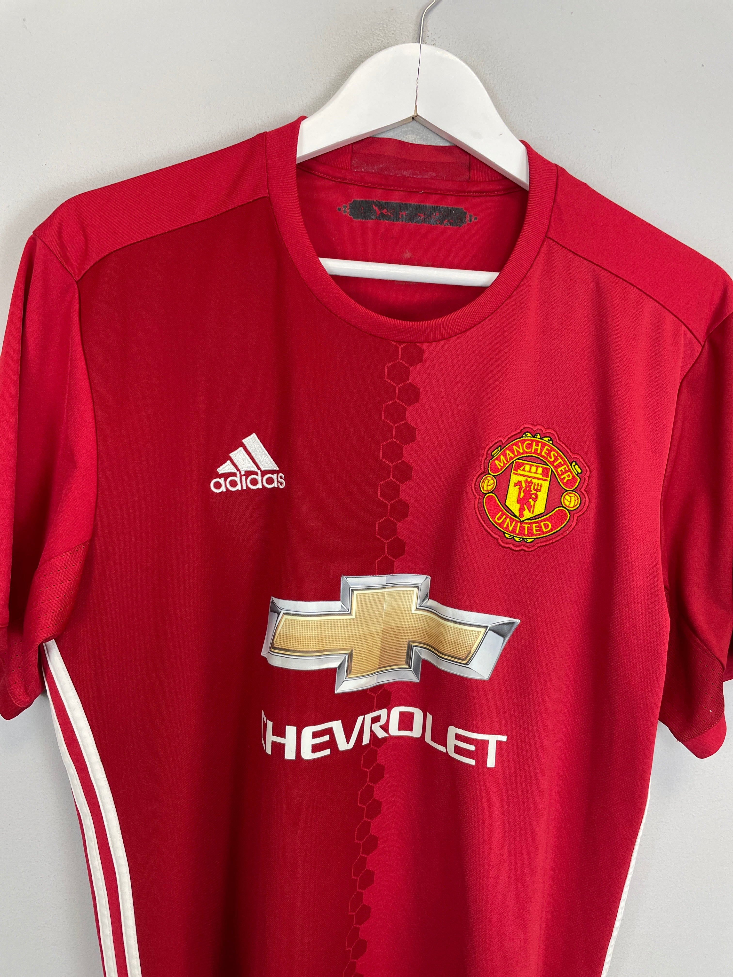 Shop 2016/17 MANCHESTER UNITED IBRAHIMOVIC #9 HOME SHIRT (L) ADIDAS, classic football shirts, vintage football shirts & retro soccer jerseys at Cult Kits