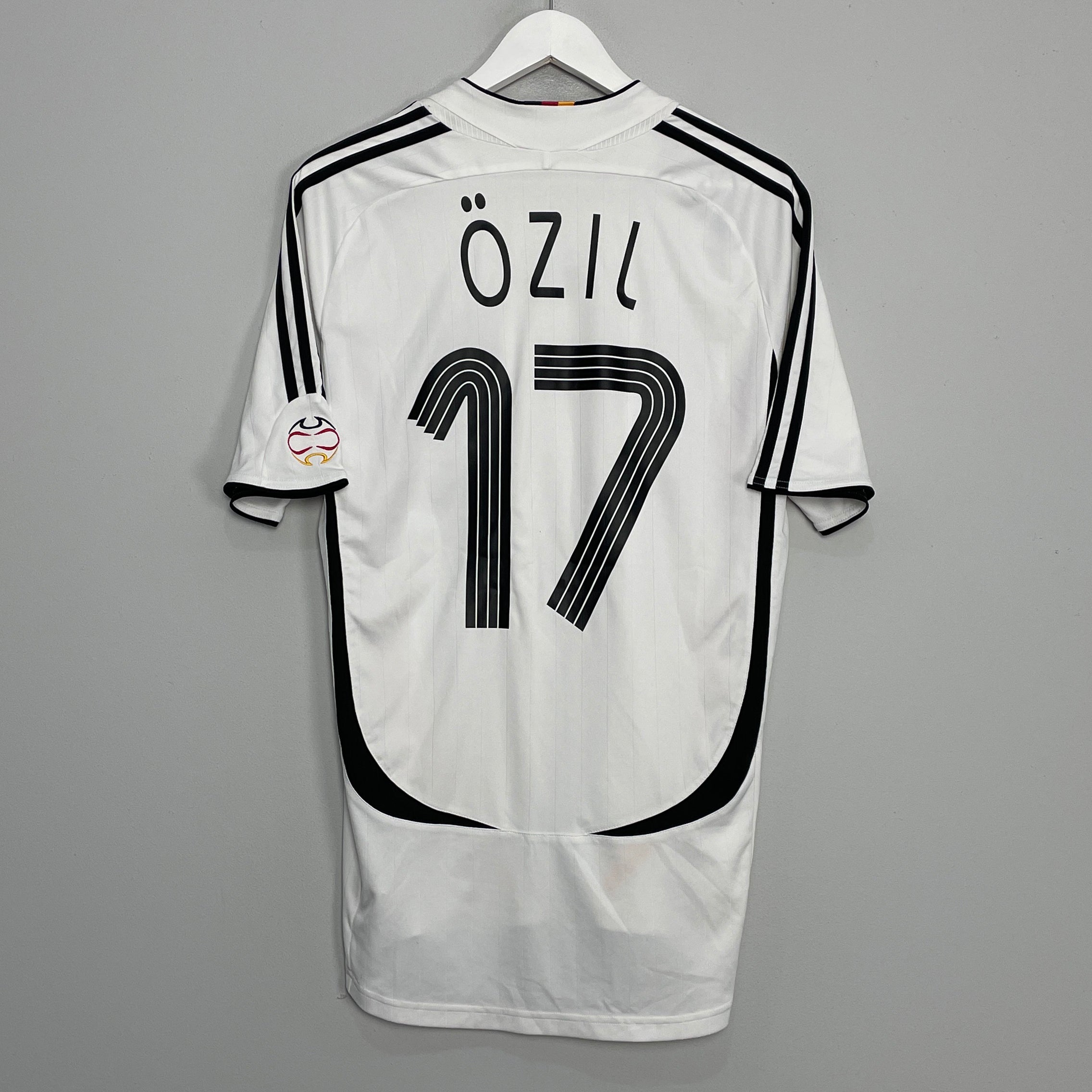 Shop 2005/07 GERMANY OZIL #17 HOME SHIRT (M) ADIDAS, classic football shirts, vintage football shirts & retro soccer jerseys at Cult Kits