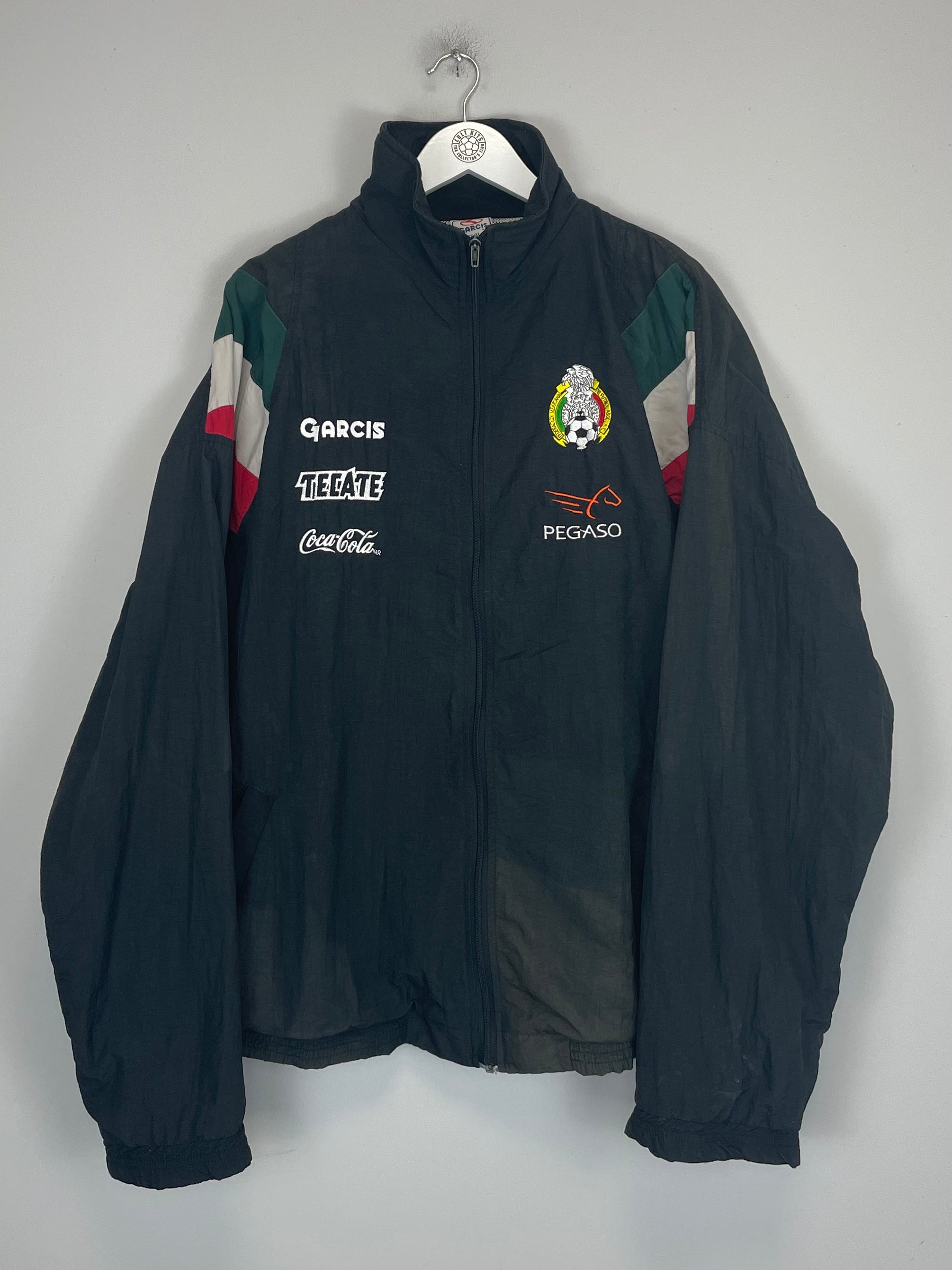 Shop 1999 MEXICO TRACK JACKET (XL) GARCIS, classic football shirts, vintage football shirts & retro soccer jerseys at Cult Kits