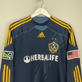 Shop 2013/15 LA GALAXY BECKHAM #23 *PLAYER ISSUE* L/S AWAY SHIRT (L) ADIDAS, classic football shirts, vintage football shirts & retro soccer jerseys at Cult Kits