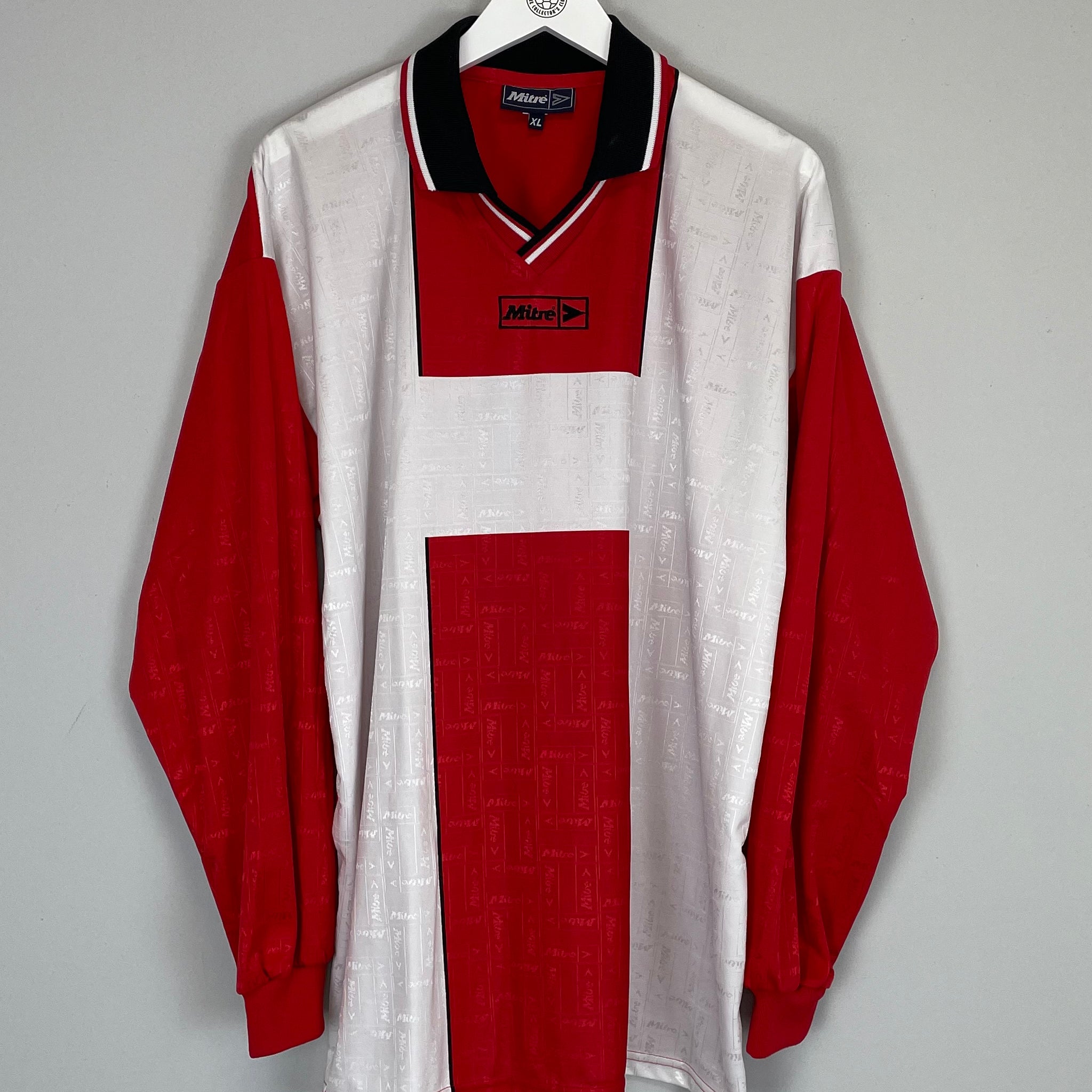 Shop 1990'S MITRE L/S TEMPLATE SHIRT (XL), classic football shirts, vintage football shirts & retro soccer jerseys at Cult Kits