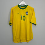 Shop 2000/02 BRAZIL RIVALDO #10 HOME SHIRT (M) NIKE, classic football shirts, vintage football shirts & retro soccer jerseys at Cult Kits