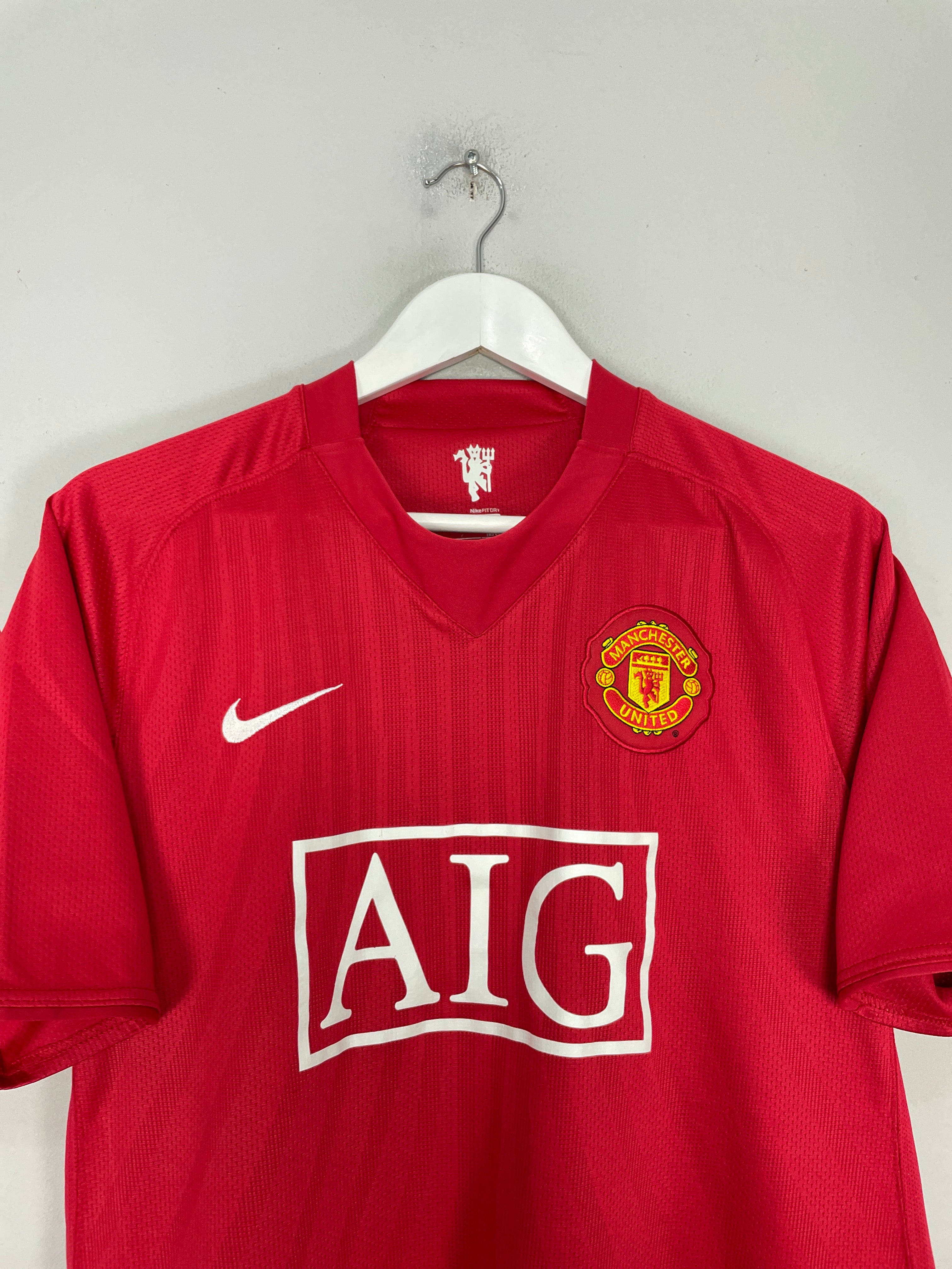 Shop 2007/09 MANCHESTER UNITED RONALDO #7 HOME SHIRT (L) NIKE, classic football shirts, vintage football shirts & retro soccer jerseys at Cult Kits