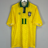 1991/93 BRAZIL ROMARIO #11 HOME SHIRT (XL) UMBRO