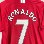 Shop 2007/09 MANCHESTER UNITED RONALDO #7 HOME SHIRT (L) NIKE, classic football shirts, vintage football shirts & retro soccer jerseys at Cult Kits