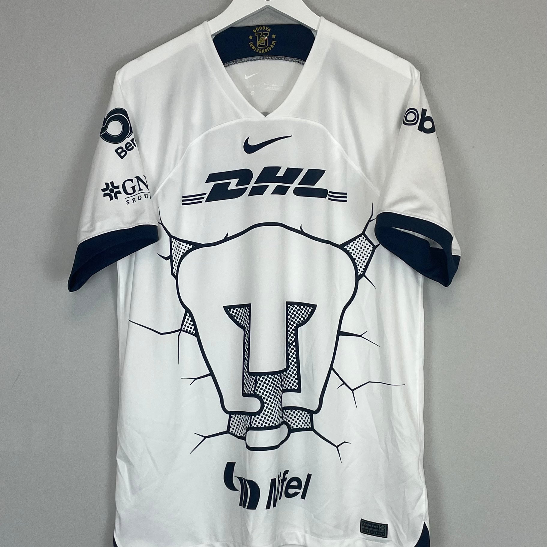 Shop 2023/24 UNAM PUMAS HOME SHIRT (L) NIKE, classic football shirts, vintage football shirts & retro soccer jerseys at Cult Kits