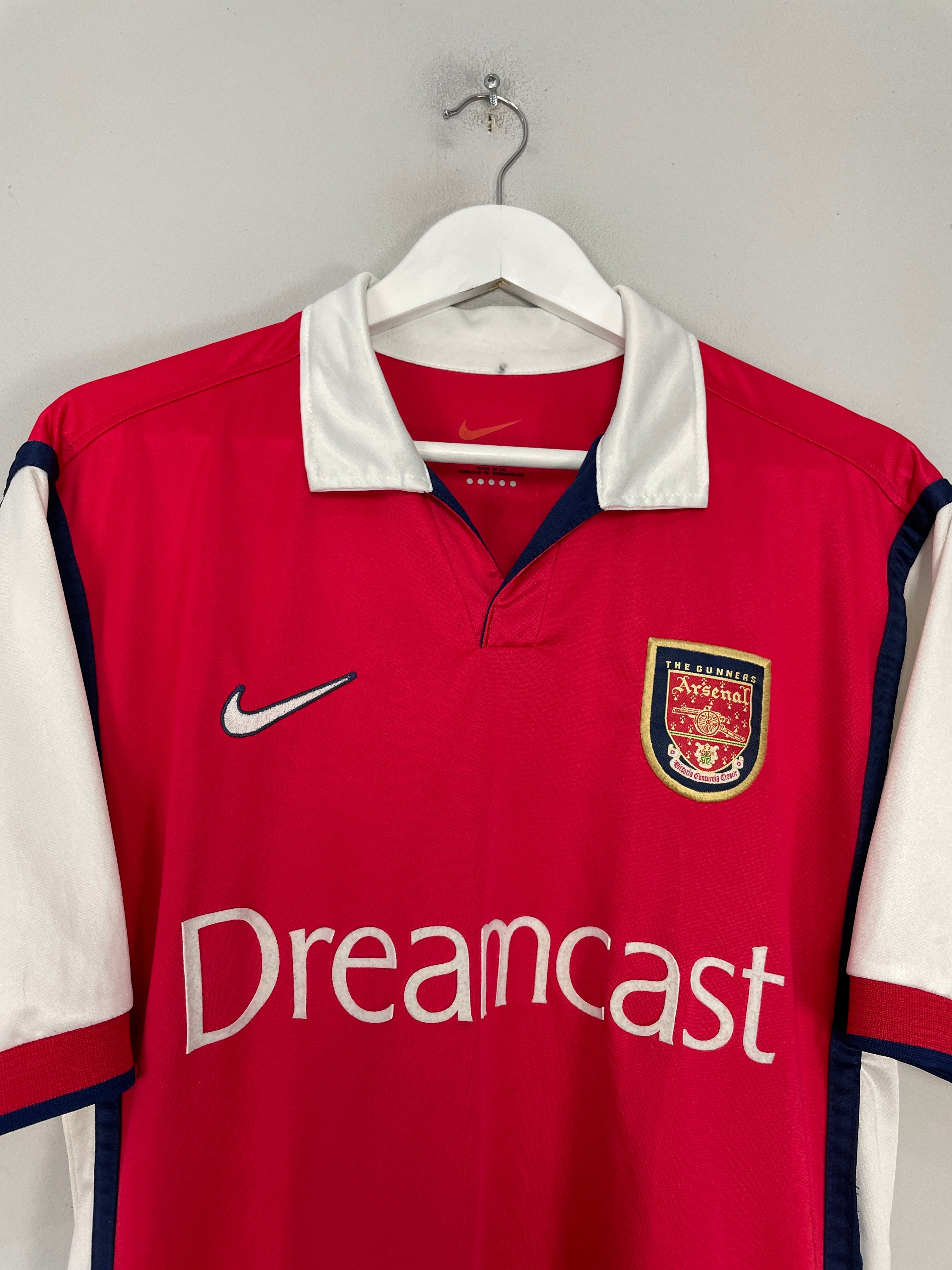 Shop 1999/00 ARSENAL HENRY #14 HOME SHIRT (M) NIKE, classic football shirts, vintage football shirts & retro soccer jerseys at Cult Kits
