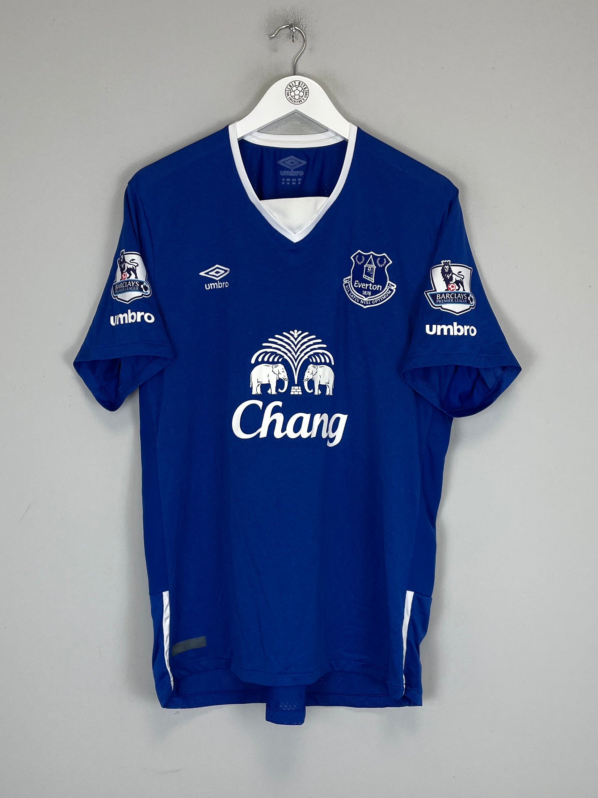 Shop 2015/16 EVERTON HOME SHIRT (XL) UMBRO, classic football shirts, vintage football shirts & retro soccer jerseys at Cult Kits