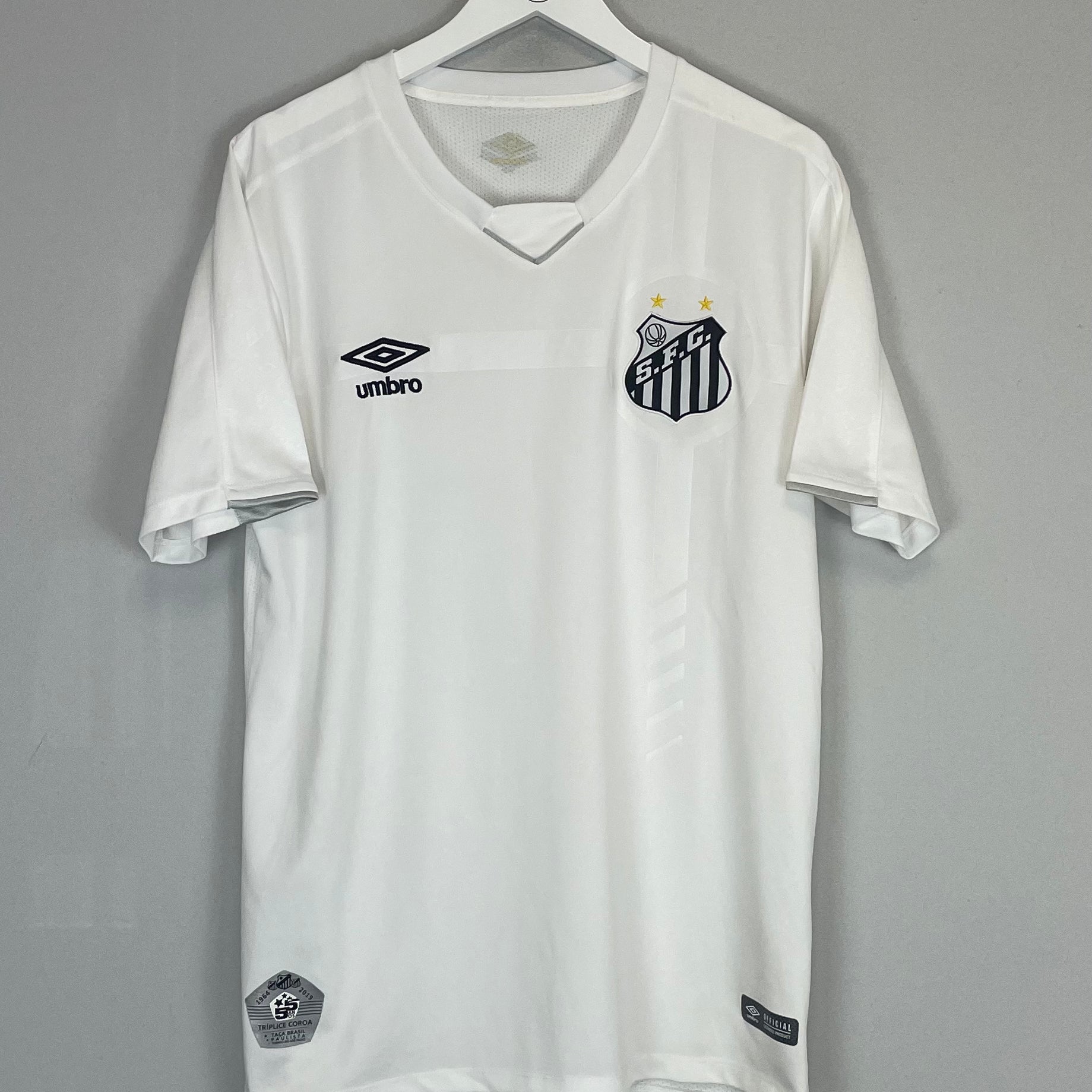 Shop 2019/20 SANTOS HOME SHIRT (L) UMBRO, classic football shirts, vintage football shirts & retro soccer jerseys at Cult Kits