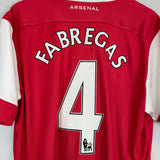 2010/11 ARSENAL FABREGAS #4 HOME SHIRT (XL) NIKE