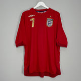 2006/08 ENGLAND BECKHAM #7 AWAY SHIRT (XXXL) UMBRO