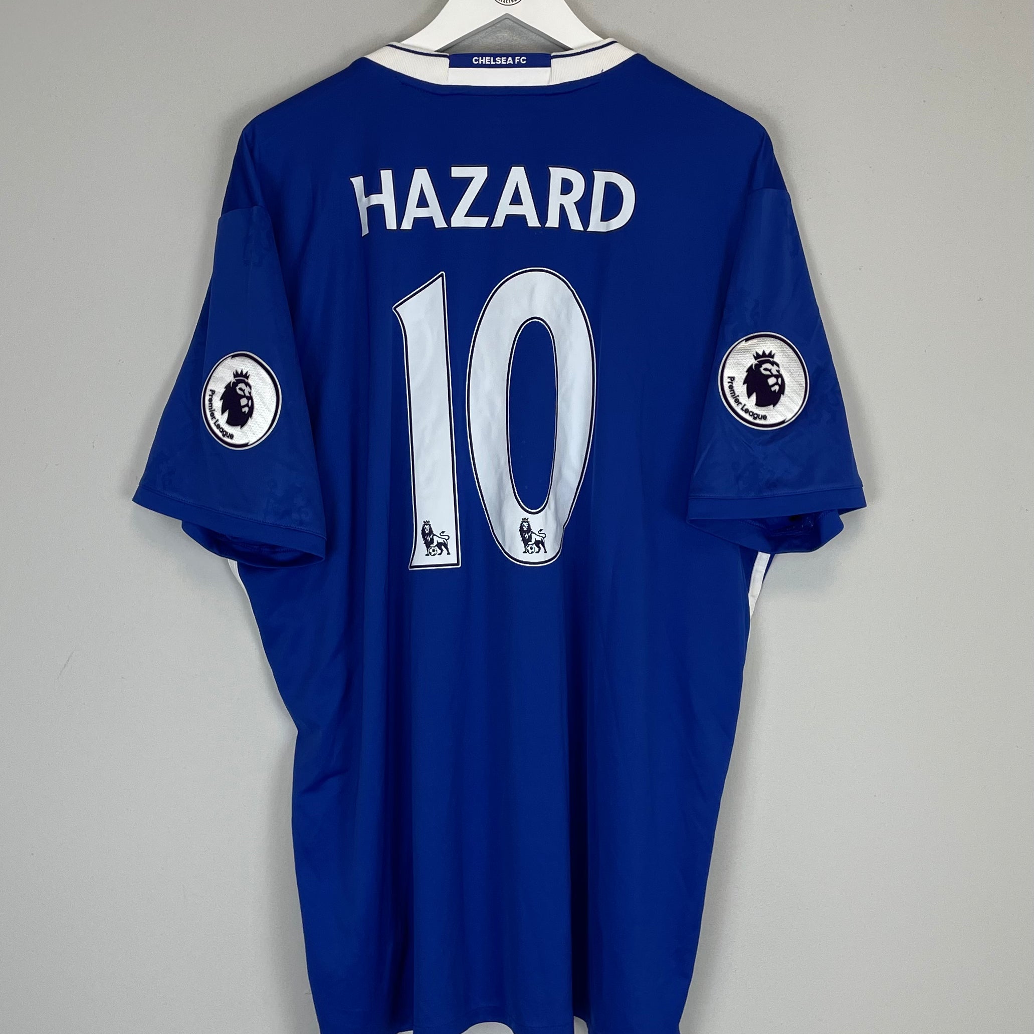 Shop 2016/17 CHELSEA HAZARD #10 HOME SHIRT (XXL) ADIDAS, classic football shirts, vintage football shirts & retro soccer jerseys at Cult Kits