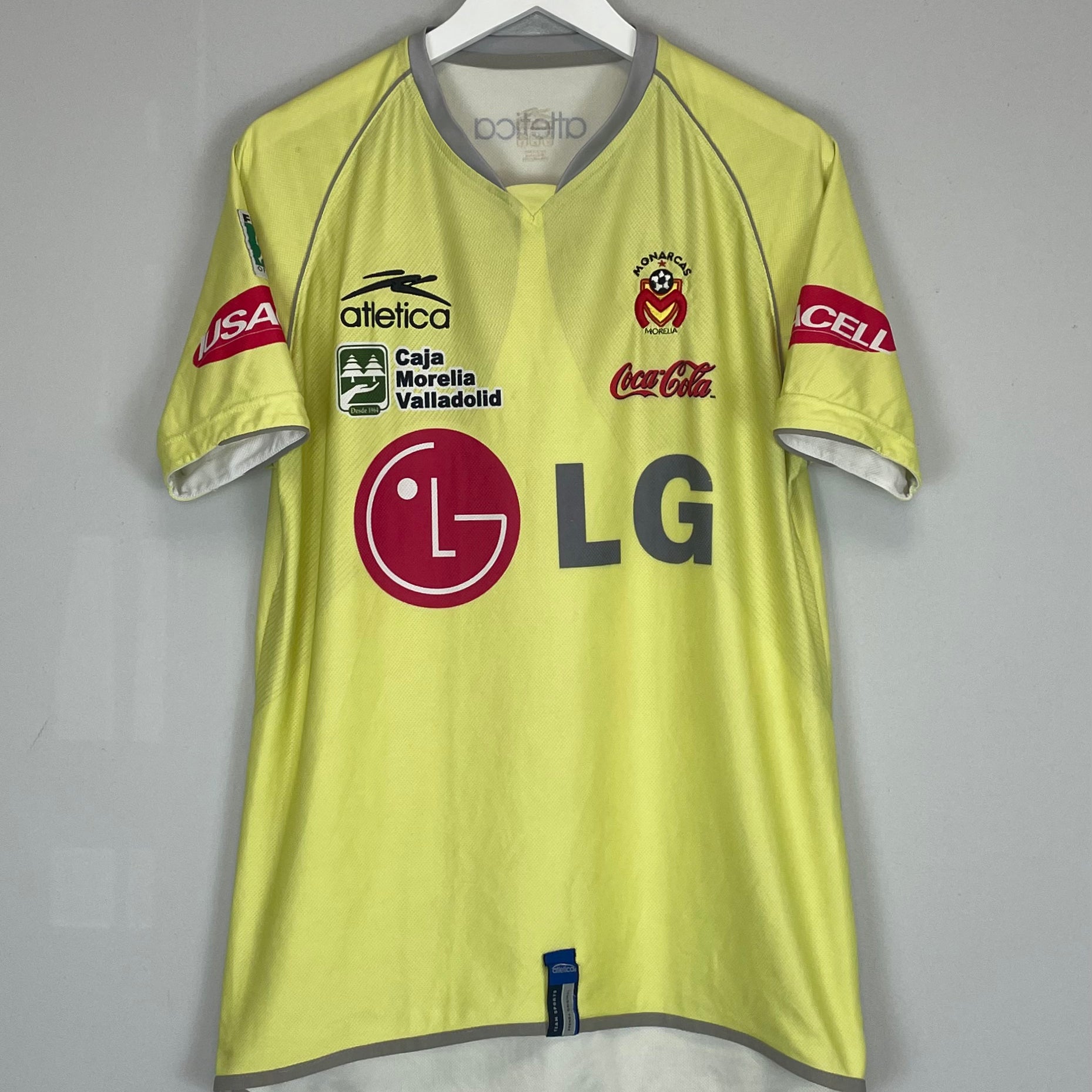 Shop 2007/08 MONARCAS MORELIA AWAY SHIRT (M) ATLETICA, classic football shirts, vintage football shirts & retro soccer jerseys at Cult Kits