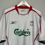 Shop 2005/06 LIVERPOOL LUIS GARCIA #10 AWAY SHIRT (XL) REEBOK, classic football shirts, vintage football shirts & retro soccer jerseys at Cult Kits