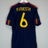 2010/11 SPAIN A.INIESTA #6 AWAY SHIRT (L) ADIDAS