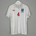 Shop 2010/11 ENGLAND GERRARD #4 HOME SHIRT (XL) UMBRO, classic football shirts, vintage football shirts & retro soccer jerseys at Cult Kits
