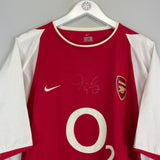 Shop 2002/04 ARSENAL *SIGNED* HOME SHIRT (XL) NIKE, classic football shirts, vintage football shirts & retro soccer jerseys at Cult Kits
