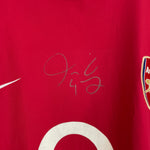 Shop 2002/04 ARSENAL *SIGNED* HOME SHIRT (XL) NIKE, classic football shirts, vintage football shirts & retro soccer jerseys at Cult Kits