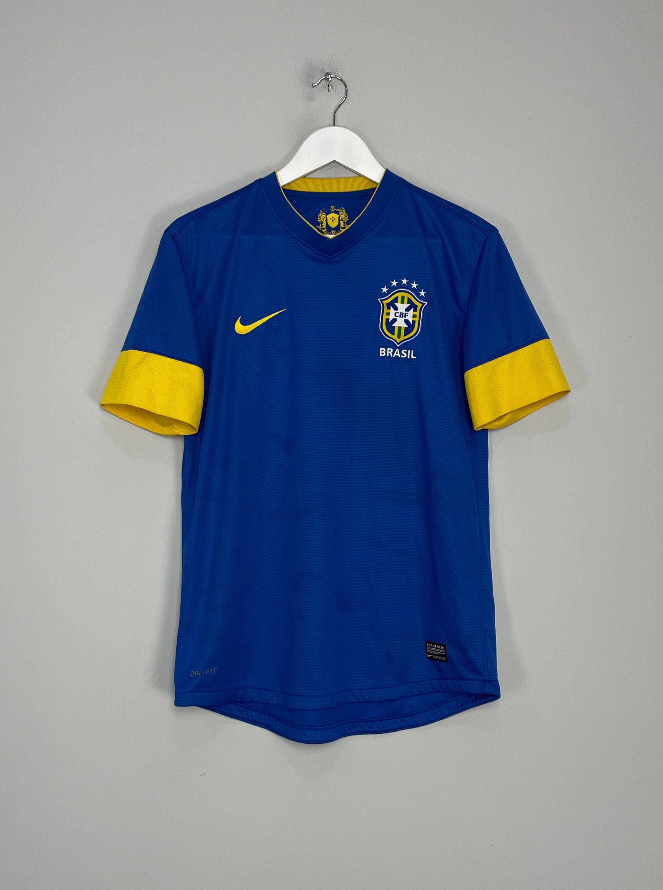 Shop 2012/13 BRAZIL AWAY SHIRT (M) NIKE, classic football shirts, vintage football shirts & retro soccer jerseys at Cult Kits