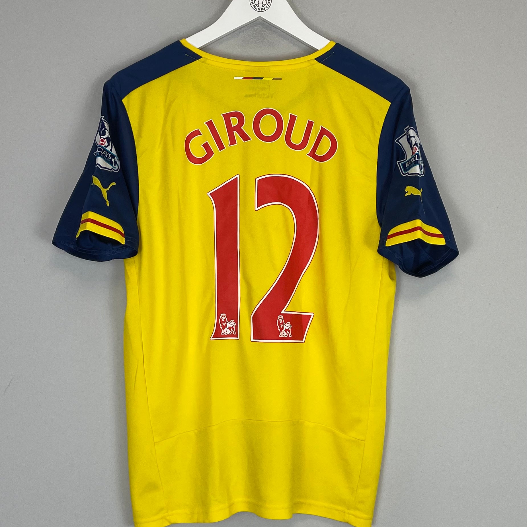Shop 2014/15 ARSENAL GIROUD #12 AWAY SHIRT (M) PUMA, classic football shirts, vintage football shirts & retro soccer jerseys at Cult Kits