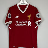 Shop 2017/18 LIVERPOOL M.SALAH #11 HOME SHIRT (S) NEW BALANCE, classic football shirts, vintage football shirts & retro soccer jerseys at Cult Kits
