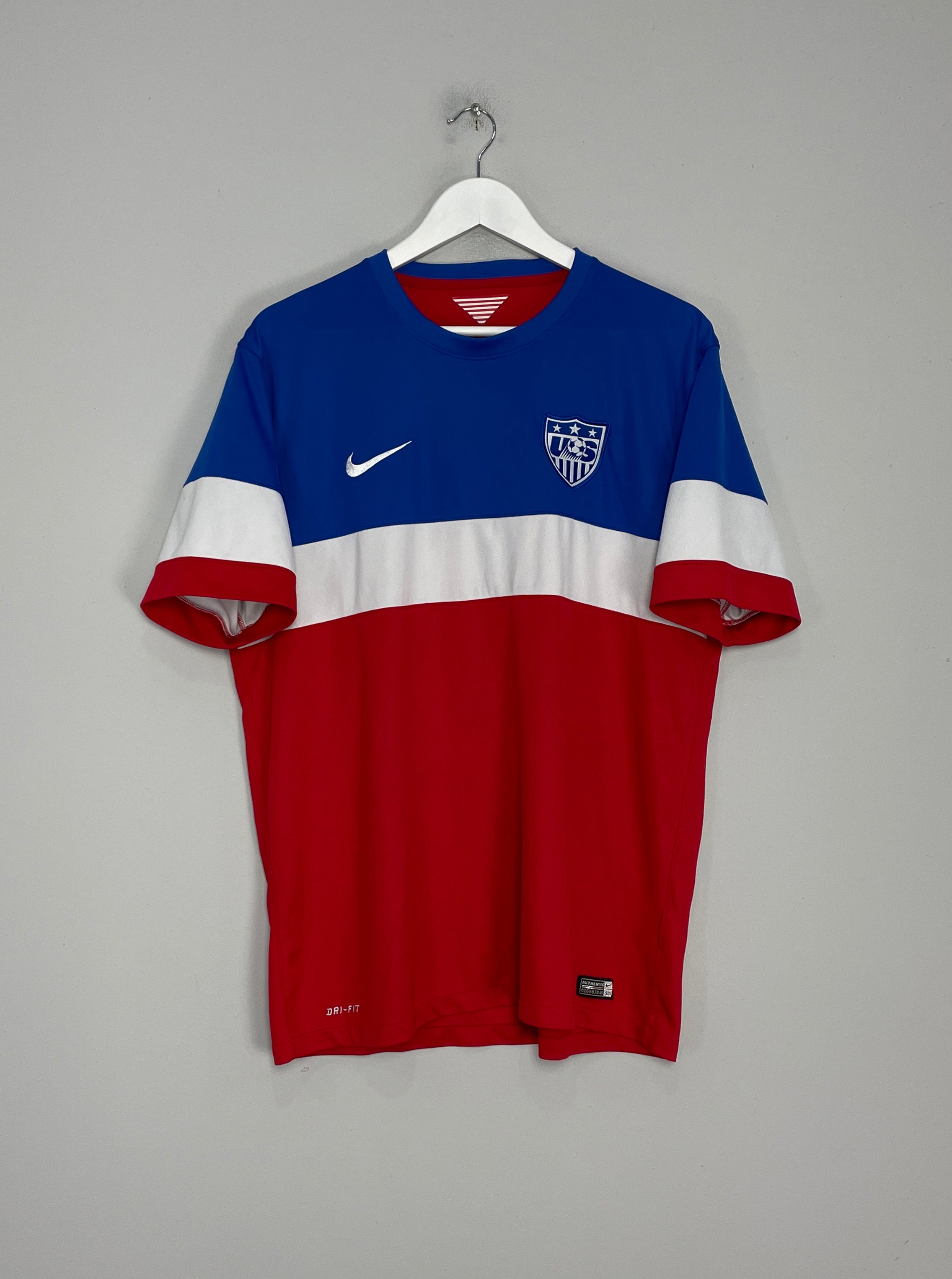 Shop 2014/15 USA AWAY SHIRT (XL) NIKE, classic football shirts, vintage football shirts & retro soccer jerseys at Cult Kits