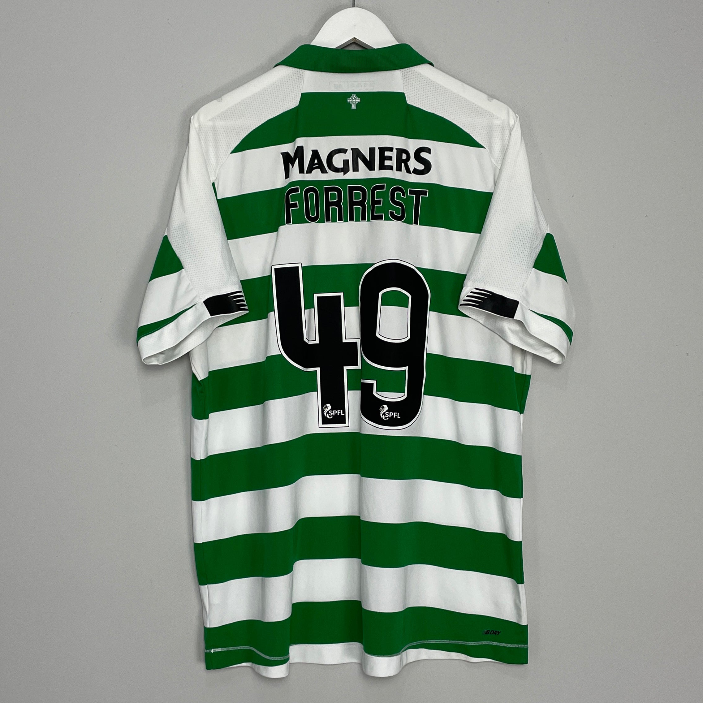 Shop 2019/20 CELTIC FORREST #49 HOME SHIRT (XXL) NEW BALANCE, classic football shirts, vintage football shirts & retro soccer jerseys at Cult Kits