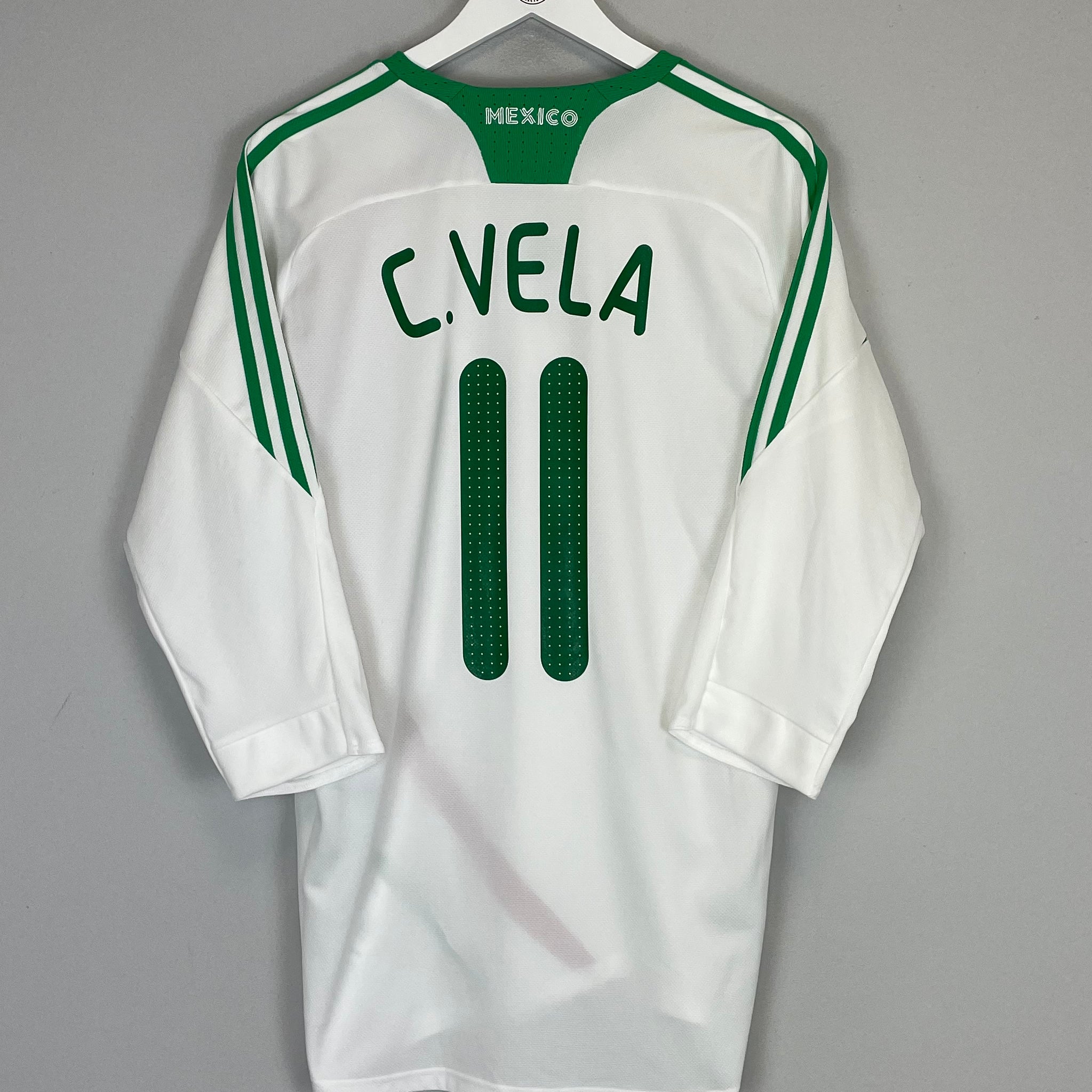 Shop 2008/09 MEXICO C.VELA #11 AWAY SHIRT (L) ADIDAS, classic football shirts, vintage football shirts & retro soccer jerseys at Cult Kits